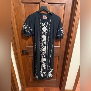 Johnny Was Camille Seamed Knit Dress Size M